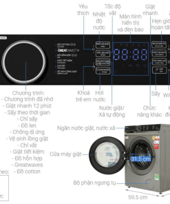 Máy giặt sấy Toshiba Inverter TWD BM115GF4V(SK)